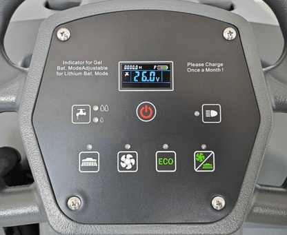 Electric Floor Scrubber Cleaner – Walk - Behind & Self - Driving Industrial Model - with B30650: WALK BEHIND | Sold by Uncle Wiener's Wholesale