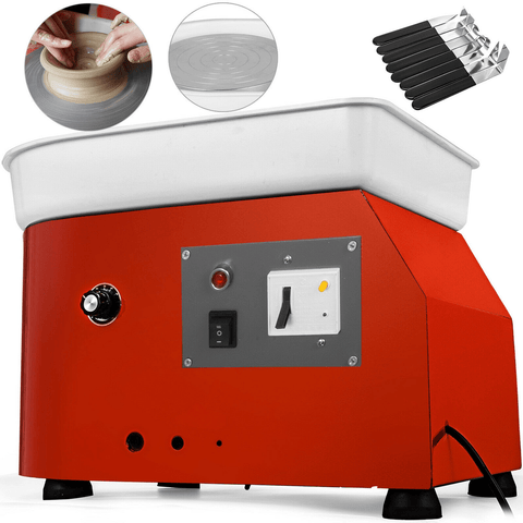 Electric Pottery Wheel with Tool Set – 250W, 9.8 Clay Wheel – SKU S1133 - with | Sold by Uncle Wiener's Wholesale