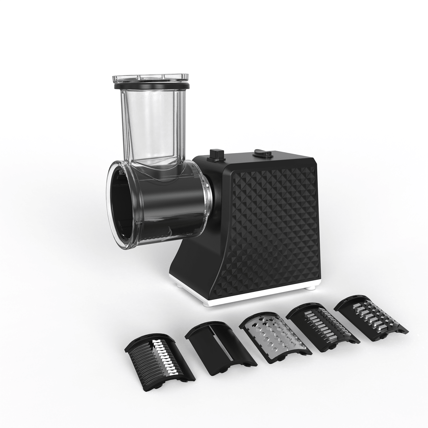 Electric Salad Maker & Cheese Grater with 5 Blades 120V Vegetable Slicer SM0878 - with | Sold by Uncle Wiener's Wholesale