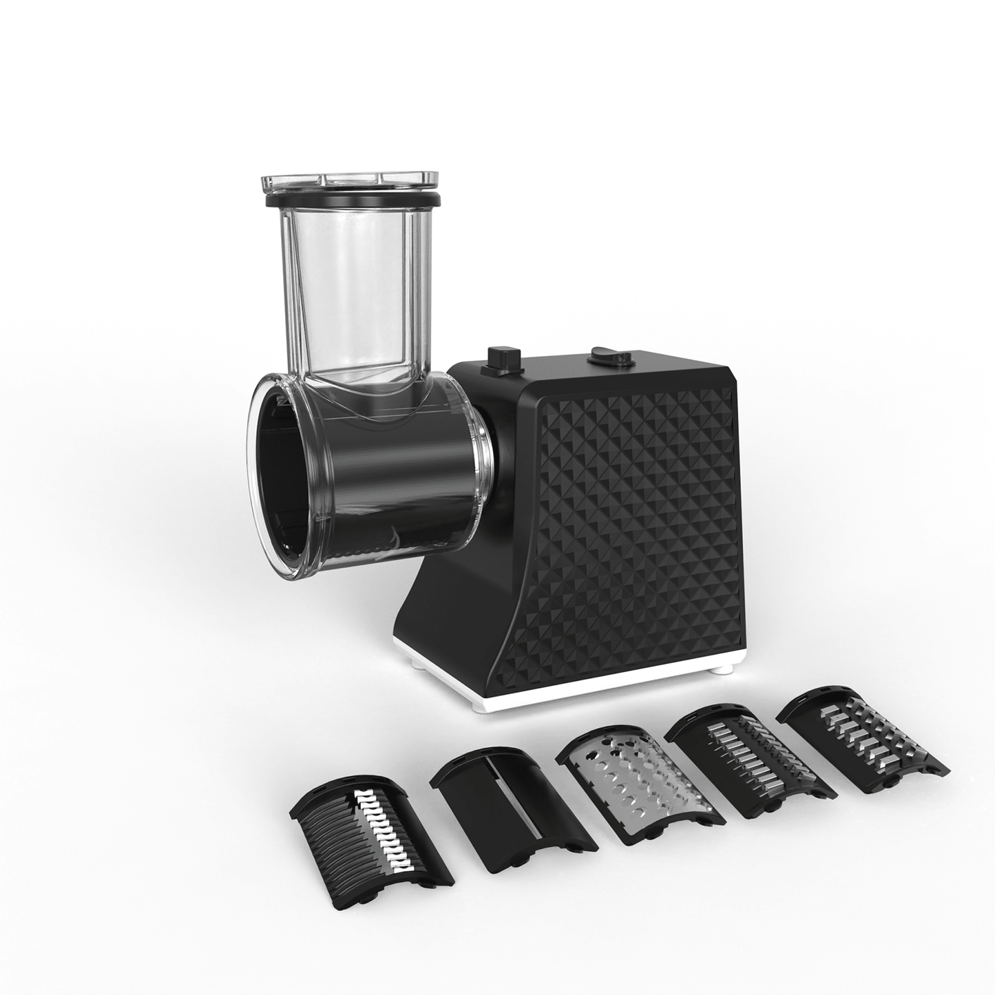 Electric Salad Maker & Cheese Grater with 5 Blades 120V Vegetable Slicer SM0878 - with | Sold by Uncle Wiener's Wholesale
