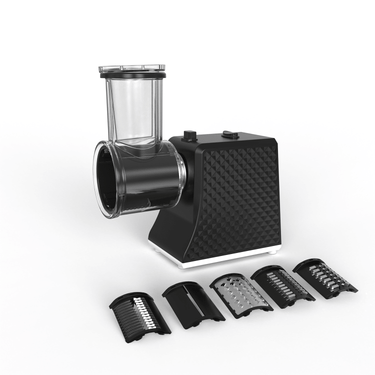 Electric Salad Maker & Cheese Grater with 5 Blades 120V Vegetable Slicer SM0878 - with | Sold by Uncle Wiener's Wholesale