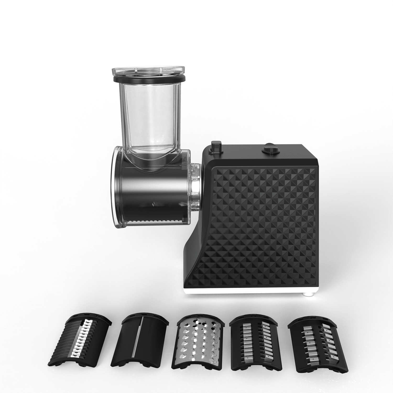 Electric Salad Maker & Cheese Grater with 5 Blades 120V Vegetable Slicer SM0878 - with | Sold by Uncle Wiener's Wholesale