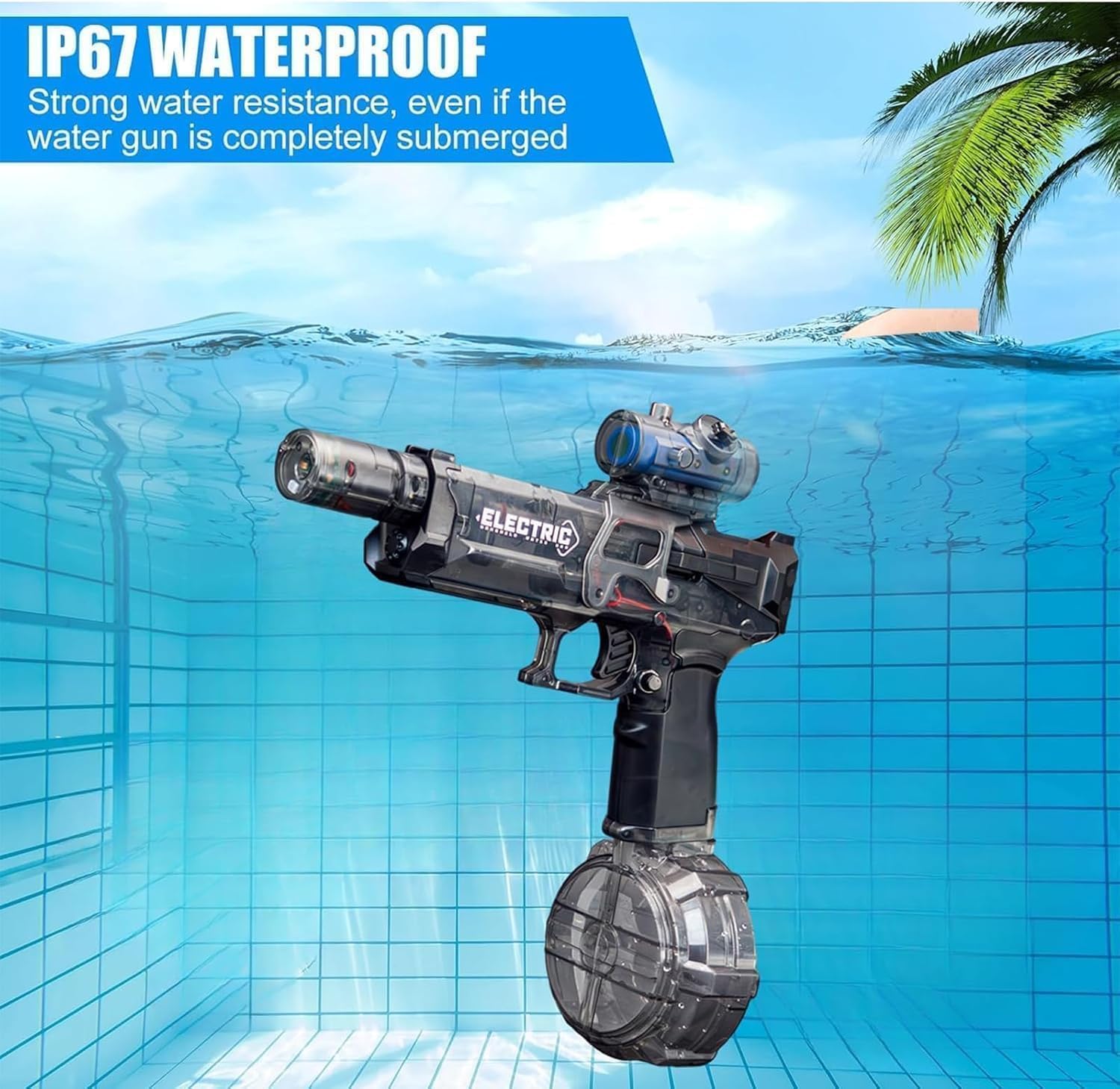 Electric Water Gun Long Range Automatic Water Blaster Summer Toy CPS305227 - with | Sold by Uncle Wiener's Wholesale