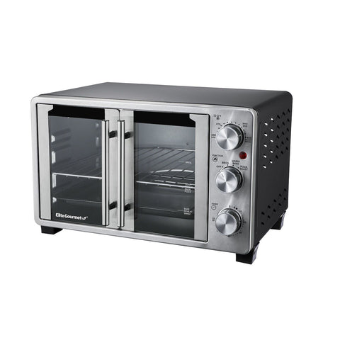 Elite Double French Door Toaster Oven - with Stainless Steel | Sold by Uncle Wiener's Wholesale