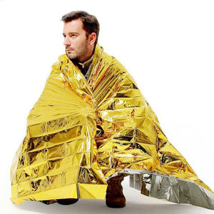 Emergency Thermal Blanket 51″ x 83″ Survival Foil Blanket Waterproof Compact SPTY008