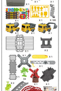 Engineer Track Set with Storage Case – 189 Pcs Construction Play Set 1912124 - with | Sold by Uncle Wiener's Wholesale