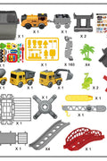 Engineer Track Set with Storage Case – 189 Pcs Construction Play Set 1912124 - with | Sold by Uncle Wiener's Wholesale