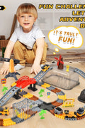 Engineer Track Set with Storage Case – 189 Pcs Construction Play Set 1912124 - with | Sold by Uncle Wiener's Wholesale