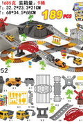 Engineer Track Set with Storage Case – 189 Pcs Construction Play Set 1912124 - with | Sold by Uncle Wiener's Wholesale