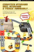 Engineer Track Set with Storage Case – 189 Pcs Construction Play Set 1912124 - with | Sold by Uncle Wiener's Wholesale