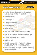 Engineer Track Set with Storage Case – 189 Pcs Construction Play Set 1912124 - with | Sold by Uncle Wiener's Wholesale