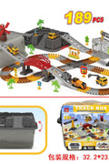 Engineer Track Set with Storage Case – 189 Pcs Construction Play Set 1912124 - with | Sold by Uncle Wiener's Wholesale