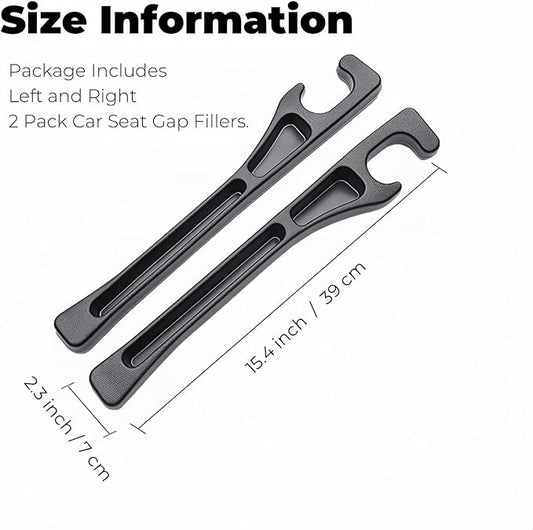 EnzeroTools Car Seat Gap Filler – 2-Pack No-Drop Seat Side Organizer with Phone Holder, Universal Fit - General Equipment with | Sold by Uncle Wiener's Wholesale