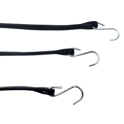 EPDM Rubber Bungee Cords with S Hooks 9″–41″ Heavy - Duty UV Resistant 10 - Pack - with 9″ (23 cm) | Sold by Uncle Wiener's Wholesale