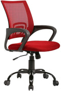 Ergonomic Office Chair with Lumbar Support and Adjustable Height – Comfortable Computer Desk Chair for Adults - with Red | Sold by Uncle Wiener's Wholesale
