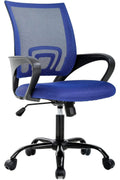 Ergonomic Office Chair with Lumbar Support and Adjustable Height – Comfortable Computer Desk Chair for Adults - with Blue | Sold by Uncle Wiener's Wholesale