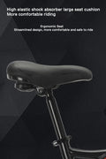 Ergonomic Shock Absorber Seat for Electric Mountain Bike, Streamlined for Comfortable Riding
