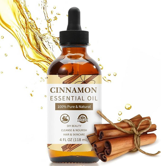 Essential Oil – 4 fl oz / 118 mL Pure Aromatherapy Oil for Diffusers, Humidifiers, Candle Making, Massage and DIY Projects - Home products with Cinnamon | Sold by Uncle Wiener's Wholesale