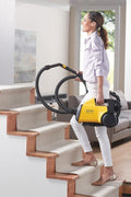 Eureka Mighty Mite Corded Canister Vacuum Cleaner, Lightweight Bagged Vacuum Cleaner Household for Carpets and Hard Floors, Yellow, 3670M w/ 5 Dust Bags - with | Sold by Uncle Wiener's Wholesale