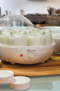Euro Cuisine YM80 Yogurt Maker,White 9.6 Inch, used, good condition - with | Sold by Uncle Wiener's Wholesale