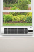 EVO Low Profile Oscillating Window Fan Air Circulator - with <B>Dimensions (Overall):</B> 7.2 Inches (H) x 25 Inches (W) x 7 Inches (D) | Sold by Uncle Wiener's Wholesale
