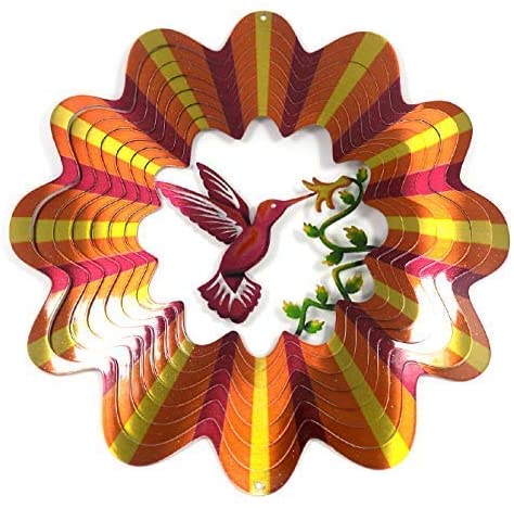 EW 12″ 3D Wind Spinner Humming Bird Whirligig GD040057 - with | Sold by Uncle Wiener's Wholesale