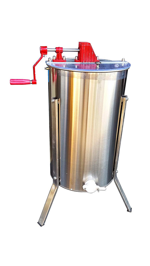 EW 3 - Frame Stainless Steel Honey Extractor – Beekeeping Equipment for Efficient Honey Harvest HEX3F - with | Sold by Uncle Wiener's Wholesale