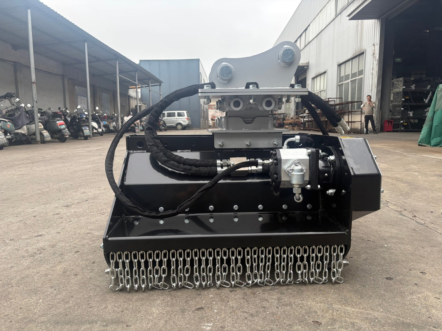 Excavator Flail Mower 800 mm (31.5 in) Heavy Duty for 5–8 Ton Excavators – HEFL80 - with | Sold by Uncle Wiener's Wholesale