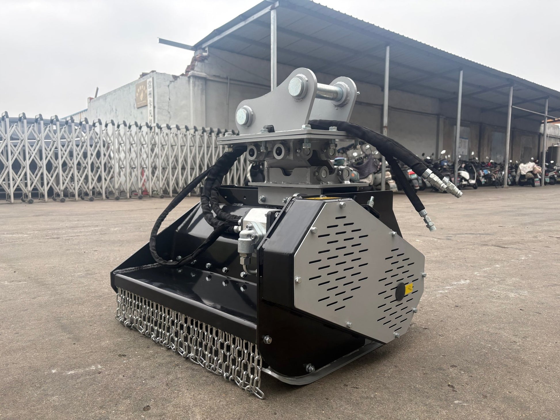 Excavator Flail Mower 800 mm (31.5 in) Heavy Duty for 5–8 Ton Excavators – HEFL80 - with | Sold by Uncle Wiener's Wholesale