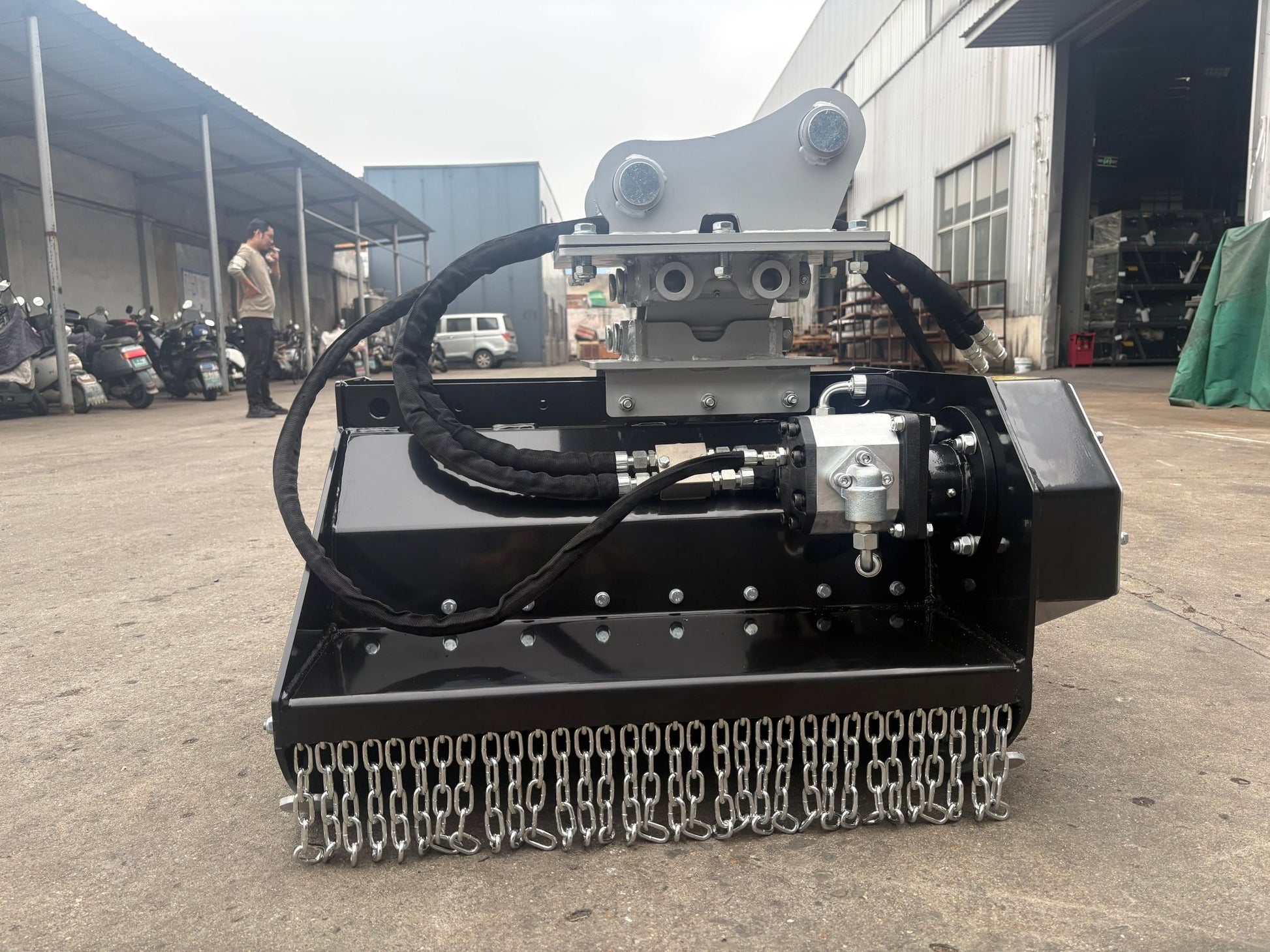 Excavator Flail Mower 800 mm (31.5 in) Heavy Duty for 5–8 Ton Excavators – HEFL80 - with | Sold by Uncle Wiener's Wholesale