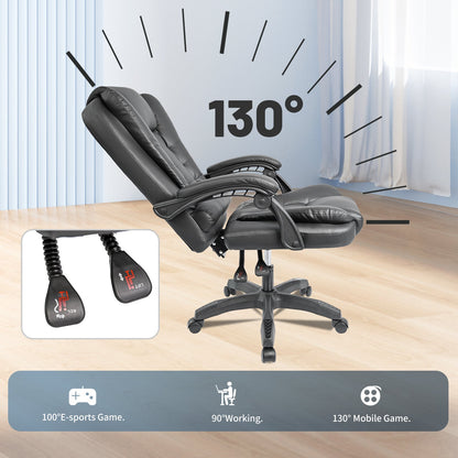 Executive Reclining Office Chair – Front View

AMPC21 PU Leather Gaming Chair – Reclined

Ergonomic High-Back Office Chair – Side Angle

Swivel Recliner Chair – Home Office Setup

Adjustable Office Chair – PU Leather with Padded Arms
