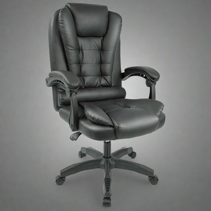 Executive Reclining Office Chair – Front View

AMPC21 PU Leather Gaming Chair – Reclined

Ergonomic High-Back Office Chair – Side Angle

Swivel Recliner Chair – Home Office Setup

Adjustable Office Chair – PU Leather with Padded Arms