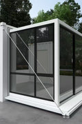 Expandable 20ft Glass Container Home with Kitchen & Bath – Modern High Cube Prefab Living Unit 25440112 - with | Sold by Uncle Wiener's Wholesale