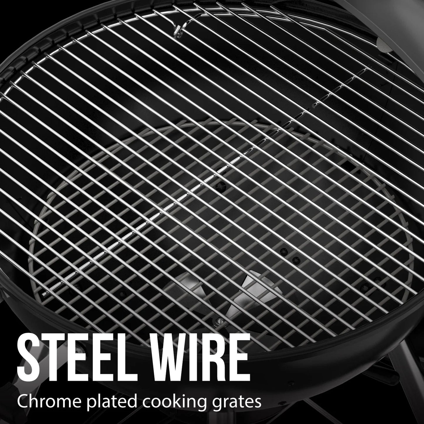 Expert Grill 22.5 Inch Charcoal Kettle Grill with 363 Sq. In. Cooking Area 44376299569 - with | Sold by Uncle Wiener's Wholesale