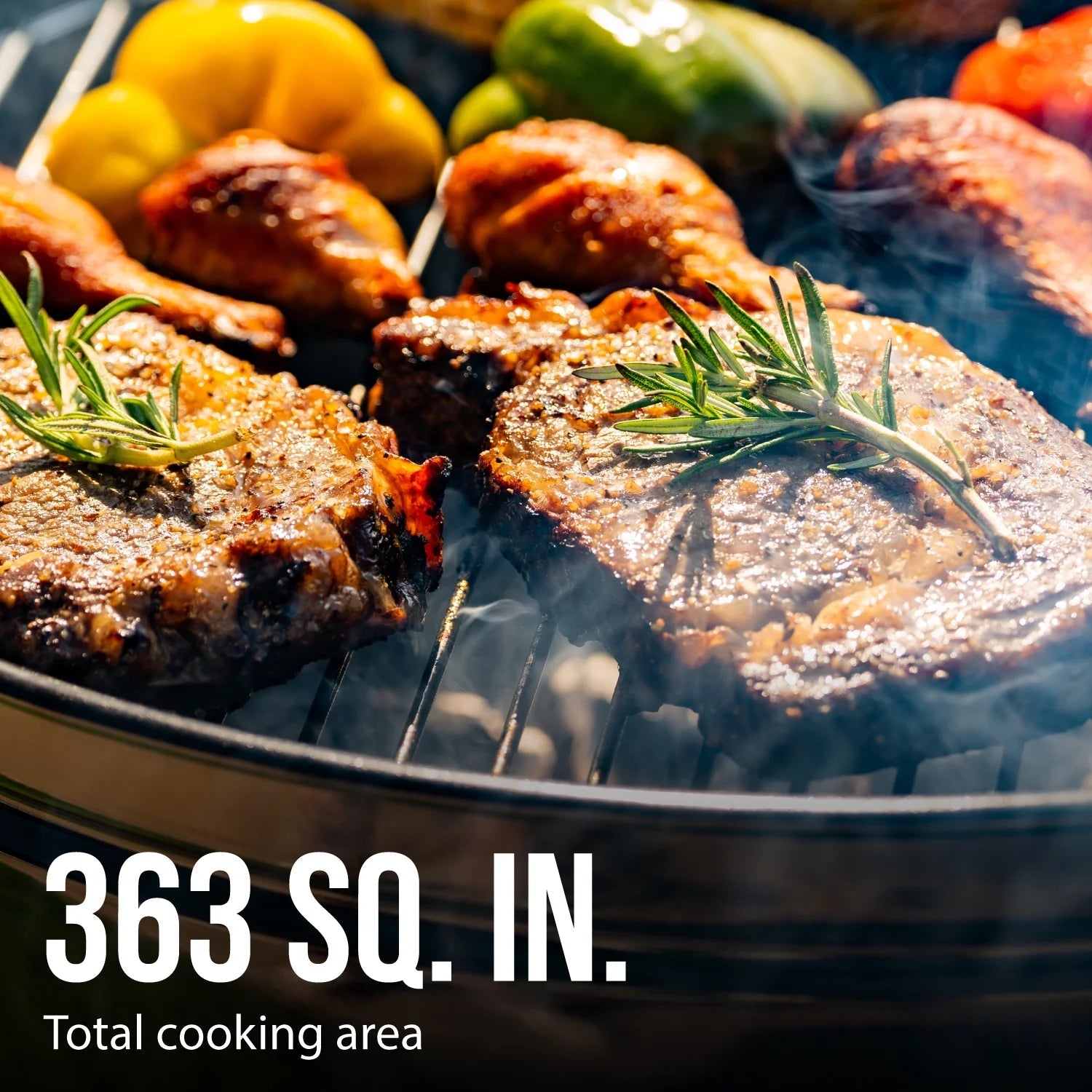 Expert Grill 22.5 Inch Charcoal Kettle Grill with 363 Sq. In. Cooking Area 44376299569 - with | Sold by Uncle Wiener's Wholesale