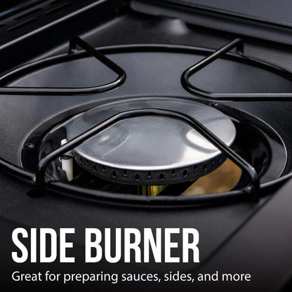 Expert Grill 4 - Burner Propane Gas Grill with Wheels and Side Burner, Blue 44376295479 - with | Sold by Uncle Wiener's Wholesale
