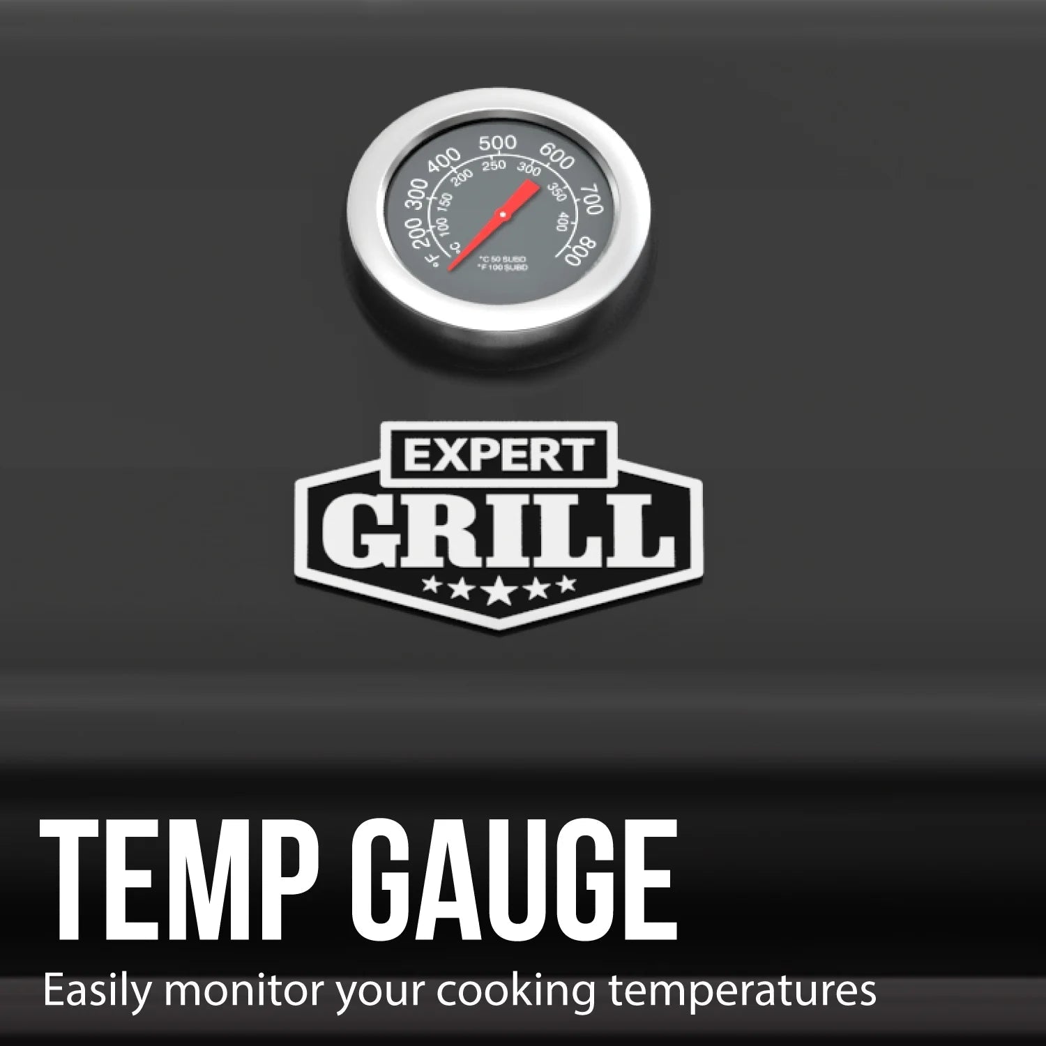 Expert Grill 6 - Burner Propane Gas Grill with Wheels, Black/Red - with Red | Sold by Uncle Wiener's Wholesale