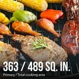 Expert Grill Kettle Charcoal Grill Cart with Pizza Stone and Warming Rack 22.5 Inch 44376299576 - with | Sold by Uncle Wiener's Wholesale