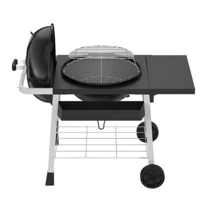 Expert Grill Kettle Charcoal Grill Cart with Pizza Stone and Warming Rack 22.5 Inch 44376299576 - with | Sold by Uncle Wiener's Wholesale