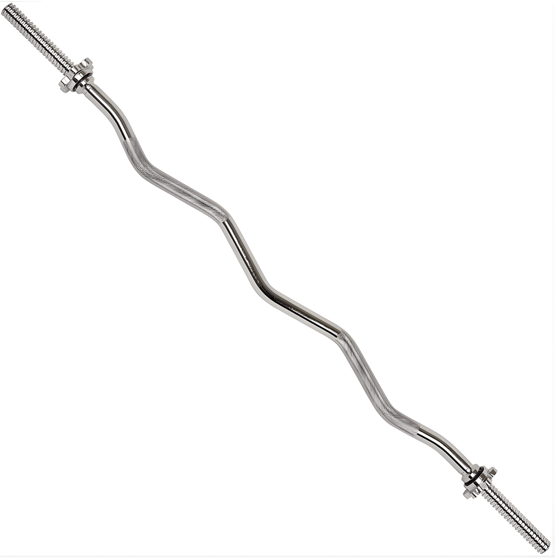 EZ Curl Bar Weight Plate Bar with Star Collars for Lifting, Hip Thrusts, Squats, and Home Workouts CBLB47 - with | Sold by Uncle Wiener's Wholesale