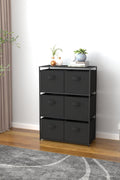 Fabric Storage Dressers & Towers – 3 - Drawer, 4 - Drawer Narrow & Wide Organizers with Steel Frame & Fabric Bins - with 4 - Drawer Storage Rack / Fabric Dresser | Sold by Uncle Wiener's Wholesale
