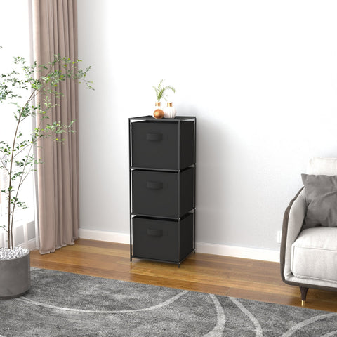 Fabric Storage Dressers & Towers – 3 - Drawer, 4 - Drawer Narrow & Wide Organizers with Steel Frame & Fabric Bins - with 3 - Drawer Fabric Storage Tower | Sold by Uncle Wiener's Wholesale