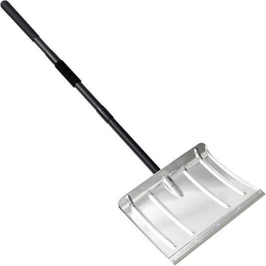 FactionGarden Heavy Duty Aluminum Snow Shovel – 53/66-Inch Adjustable Snow Removal Shovel for Driveways, Sidewalks, Garage & Garden - Garden & Landscaping with | Sold by Uncle Wiener's Wholesale