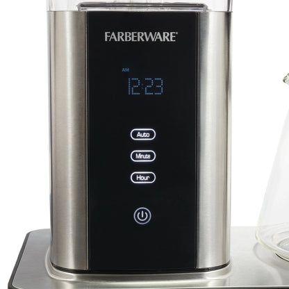Farberware 9 - Cup High Temperature Drip Coffee Maker – 1.35L Capacity, Black 4897074552711 - with | Sold by Uncle Wiener's Wholesale