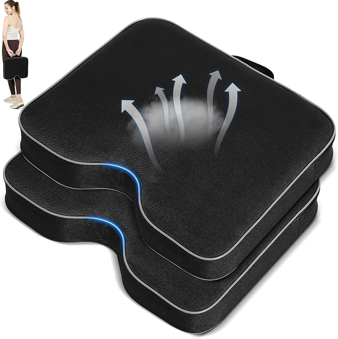 FASTMOMENT Portable Stadium Seat Cushions – 2.56" Thick Padded Bleacher Cushions with Carry Handles - General Equipment with 1 Cushion | Sold by Uncle Wiener's Wholesale