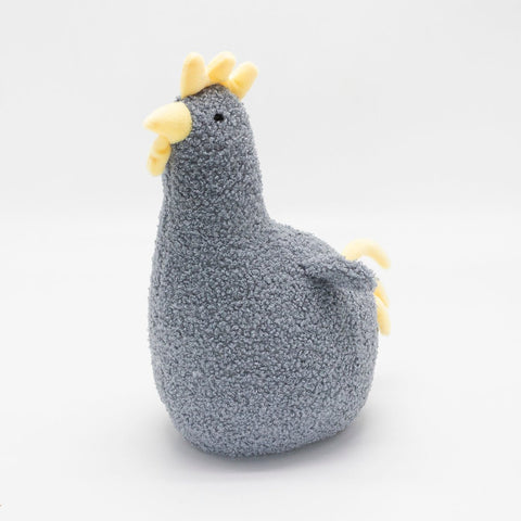 Fat Chicken Door Stopper – Brown, Beige & Gray Decorative Weighted Doorstops - with Fat Gray Chicken Door Stopper | Sold by Uncle Wiener's Wholesale