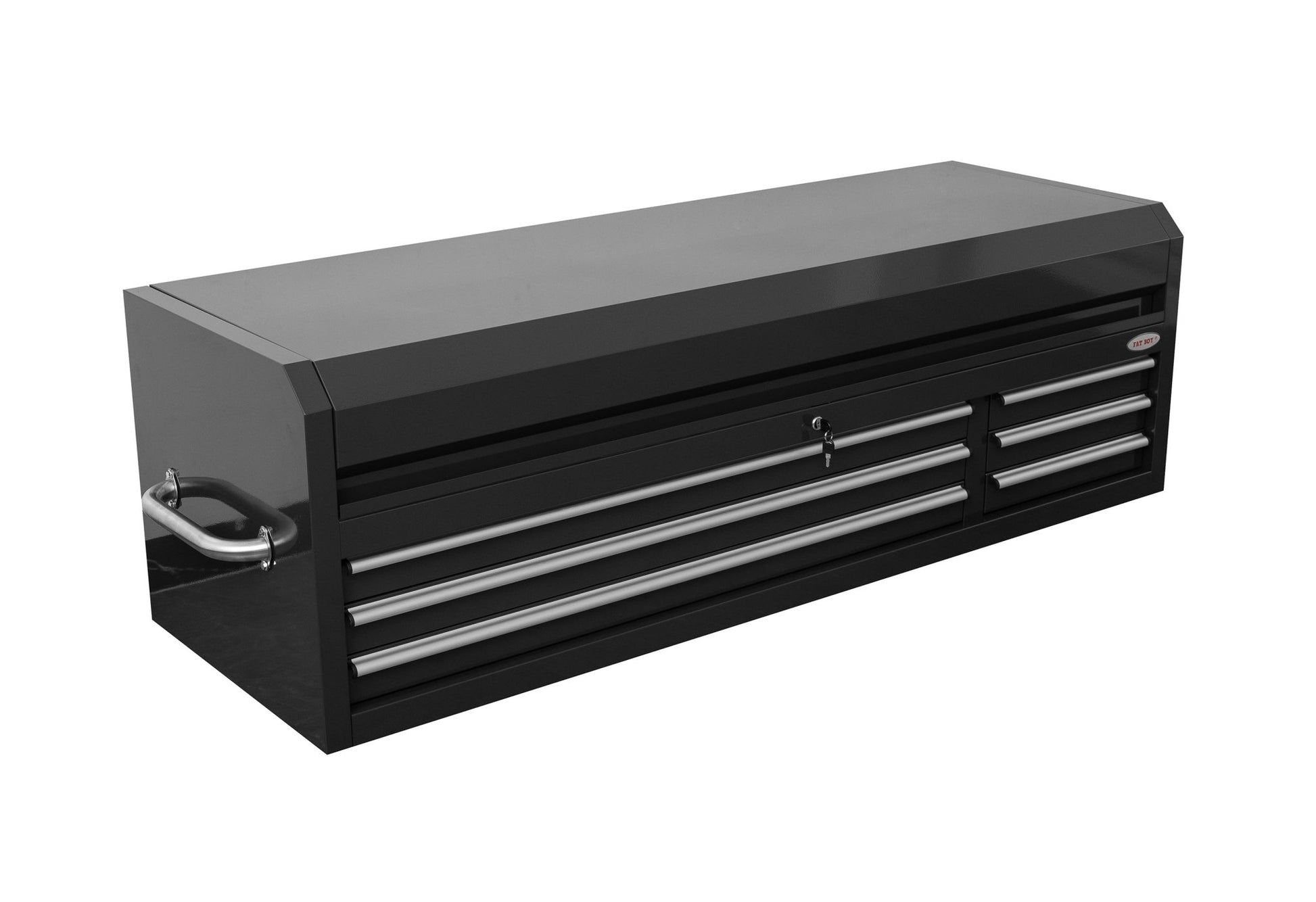 Fatboy 72" Upper Tool Chest – Heavy - Duty 6 Drawer Steel Tool Storage Cabinet with Flip - Up Lid - with 72" Upper Tool Chest – Cement Gray | Sold by Uncle Wiener's Wholesale