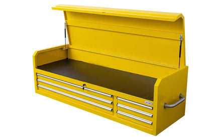 Fatboy 72" Upper Tool Chest – Heavy - Duty 6 Drawer Steel Tool Storage Cabinet with Flip - Up Lid - with 72" Upper Tool Chest – Yellow | Sold by Uncle Wiener's Wholesale