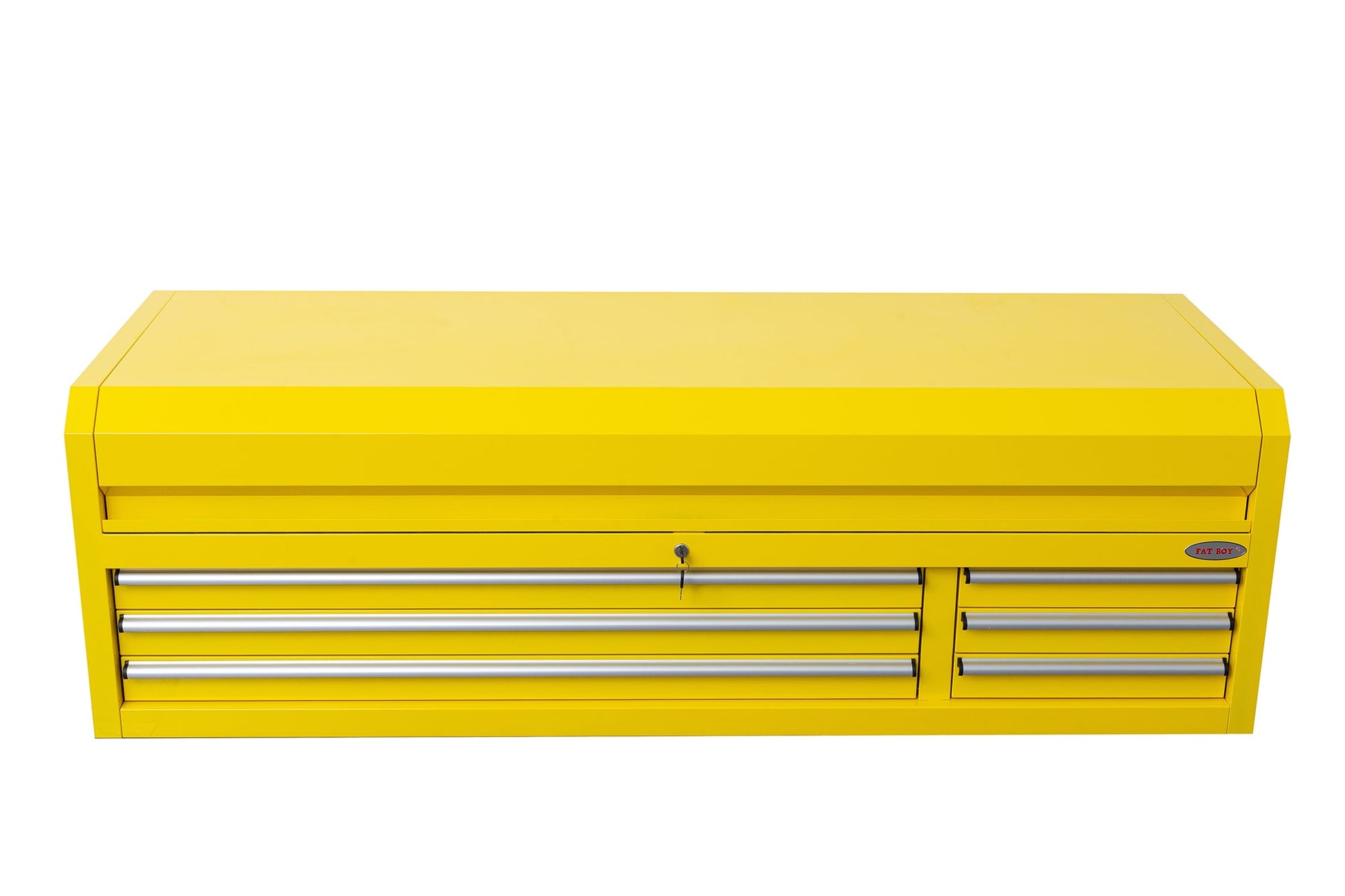 Fatboy 72" Upper Tool Chest – Heavy - Duty 6 Drawer Steel Tool Storage Cabinet with Flip - Up Lid - with 72" Upper Tool Chest – Yellow | Sold by Uncle Wiener's Wholesale