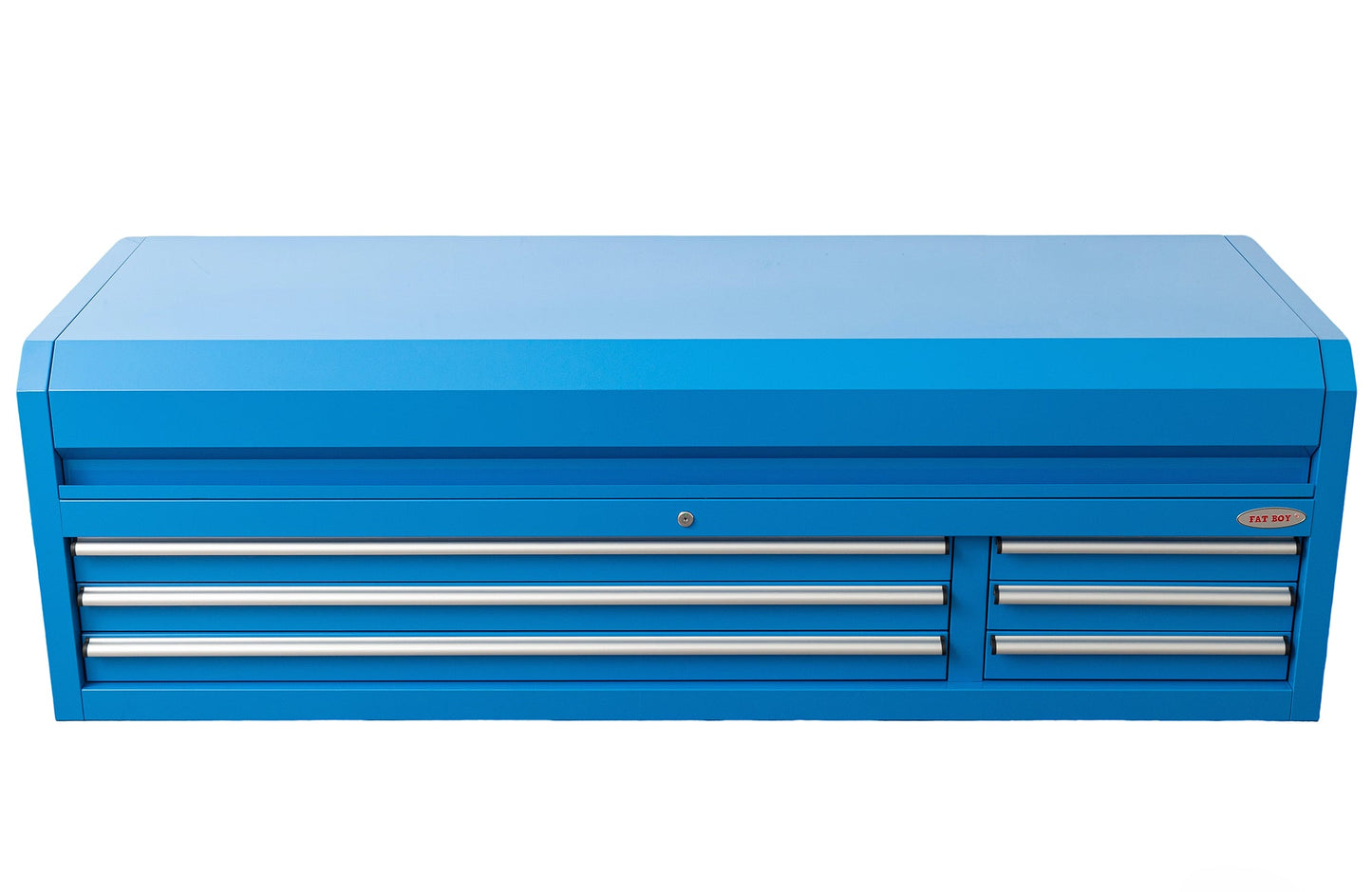 Fatboy 72" Upper Tool Chest – Heavy - Duty 6 Drawer Steel Tool Storage Cabinet with Flip - Up Lid - with 72" Upper Tool Chest – Blue | Sold by Uncle Wiener's Wholesale